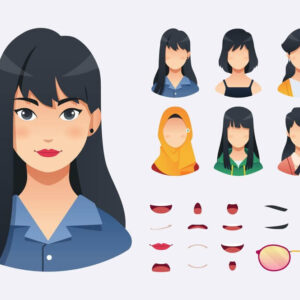 Drawing Female Faces for Animation